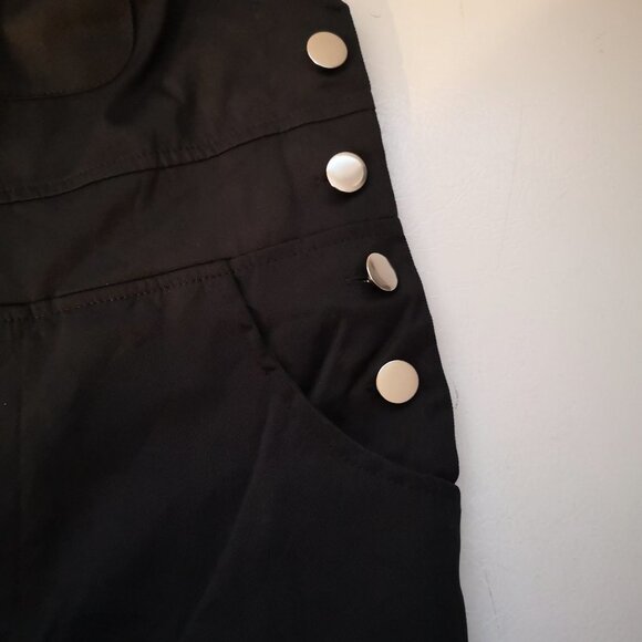 Shein Ladies Lightweight Adjustable Straps Black Overalls - Picture 4 of 10